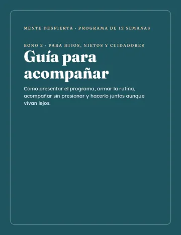 Tapa del bono Guía para acompañar